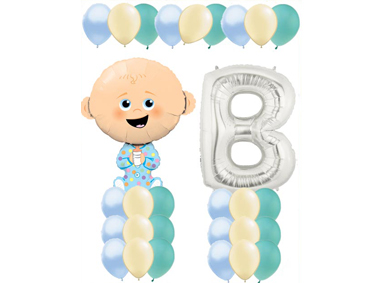 Cute Baby Boy Balloon Value Package